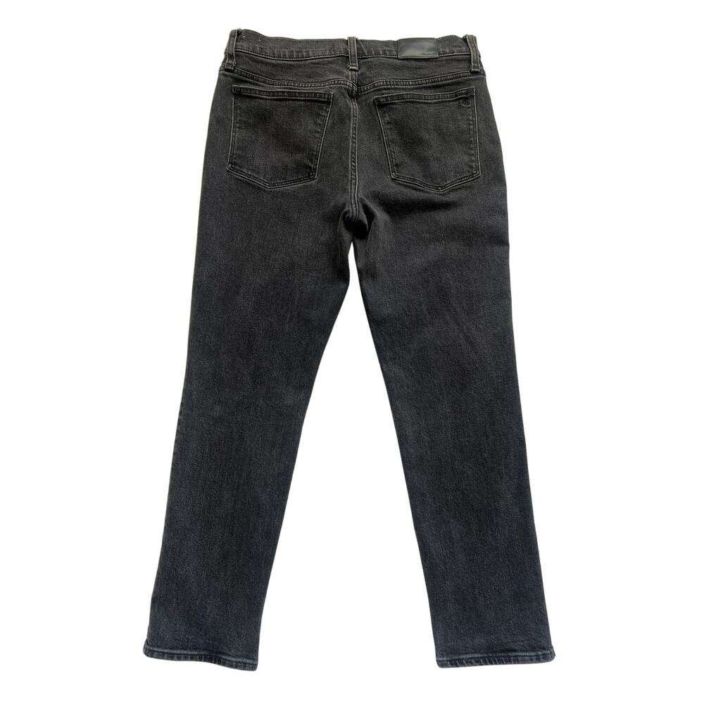 Madewell Tomboy Straight Jeans Womens 29 Faded Black Cotton Blend Casual Boho - Picture 2 of 9